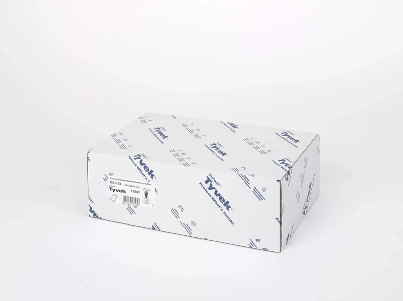 Tyvek Gusseted Envelopes Extra Capacity Strong B4A H353xW250xD38mm White Ref R4200 [Pack of 100]