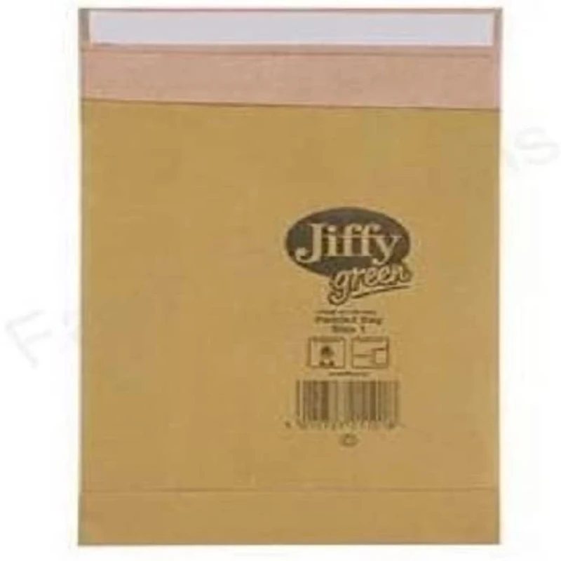 Jiffy Padded Bag Envelopes No.1 Brown 165x280mm Ref JPB-1 [Pack of 100]