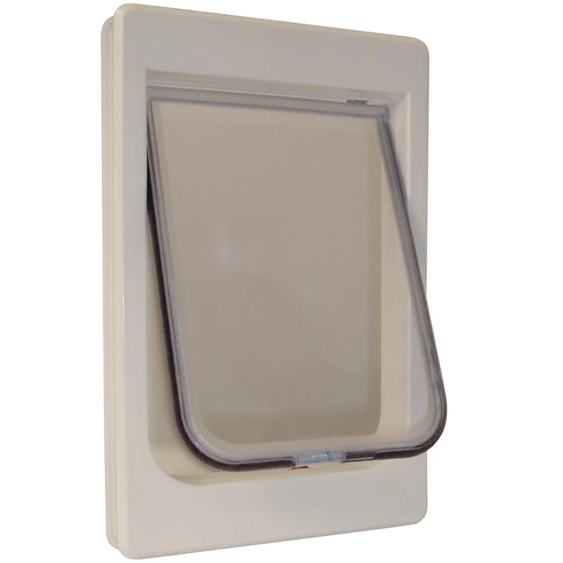 Perfect Pet Tubby Kat Cat Door with 4 Way Lock And LEXAN Flap, 7 1/2" x 10 1/2" Flap Size - Image 1