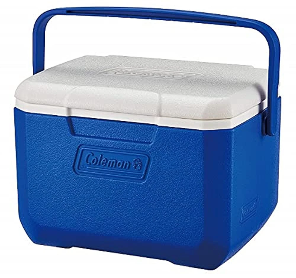 Coleman Performance 6 Personal Cooler, NEW MODEL with hinge lid design, 4 L, Small Cool Box for Food and Drinks, Robust Ice Box, for 6 Small Cans, Stays up to 9 Hours Cool, Lightweight Cooler Box