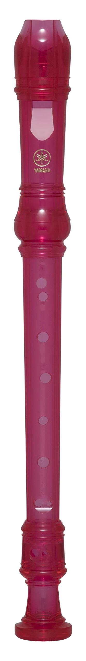 YAMAHA YRS-20BP Recorder - Soprano Recorder, Baroque fingering, Translucent Pink, Standard