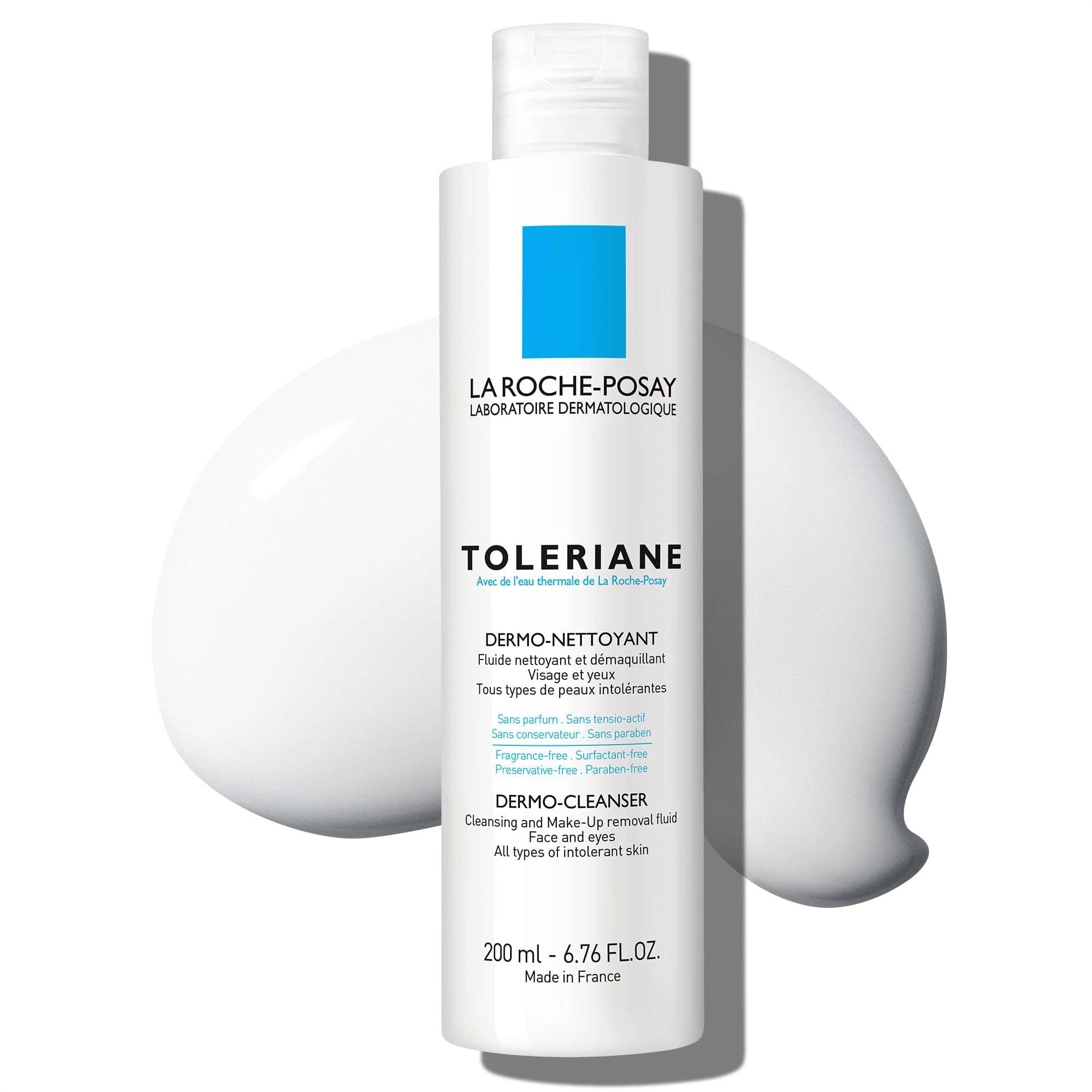 La Roche-Posay Toleriane Dermo Milk Facial Cleanser for Sensitive and Allergy-Prone Skin 200ml