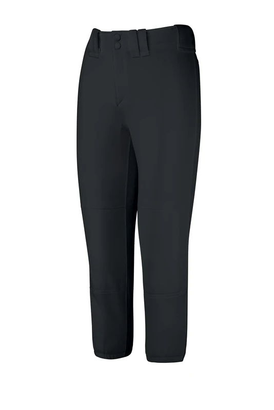 Mizuno Adult Women's Belted Low Rise Fastpitch Softball Pant Black