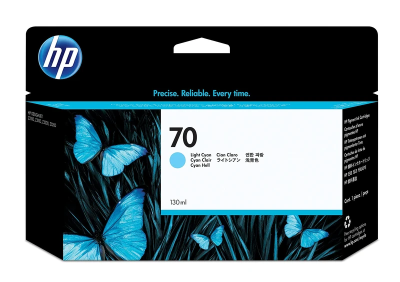 HP Original No.70 Light Cyan Ink Cart 130ml