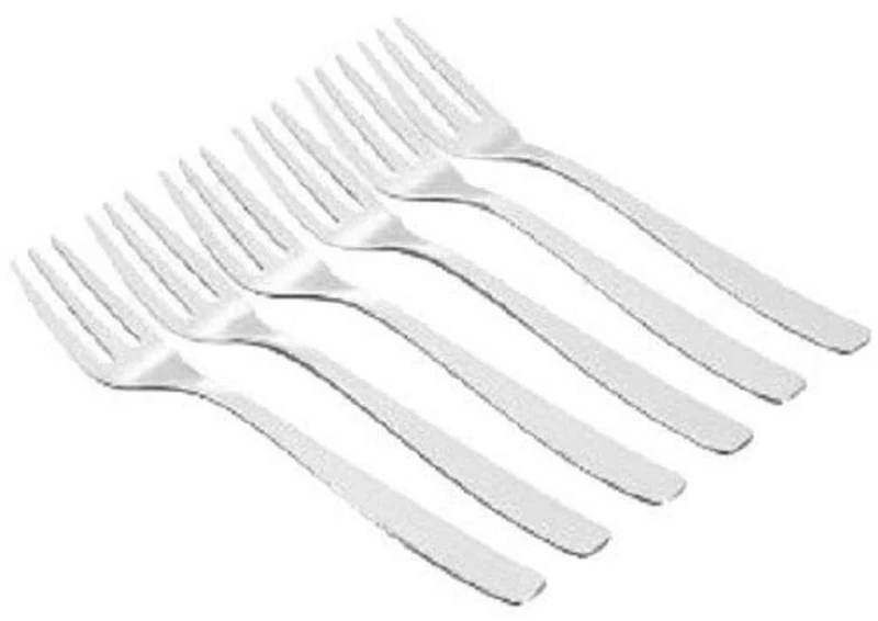 A di Alessi Knifeforkspoon Fish Fork, Polished, Set of 6, (AJM22/17)