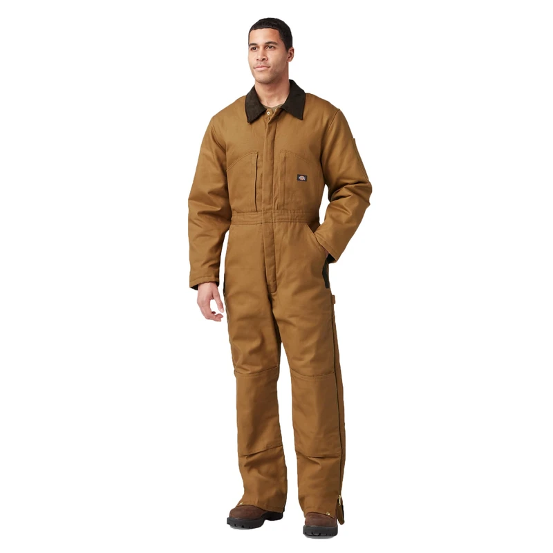 Dickies Men's Big-Tall Premium Insulated Duck Coverall, Brown Duck, Large/Tall, Brown Duck, Large