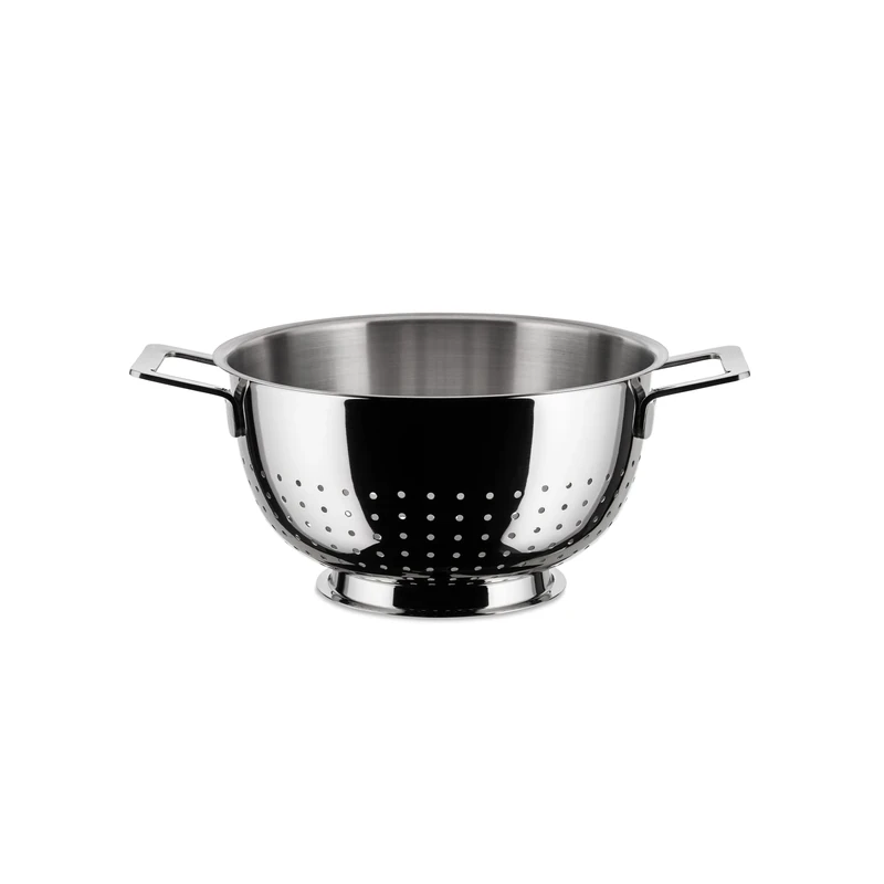 Alessi A di Pots&Pans Colander, (AJM300), Silver, Medium