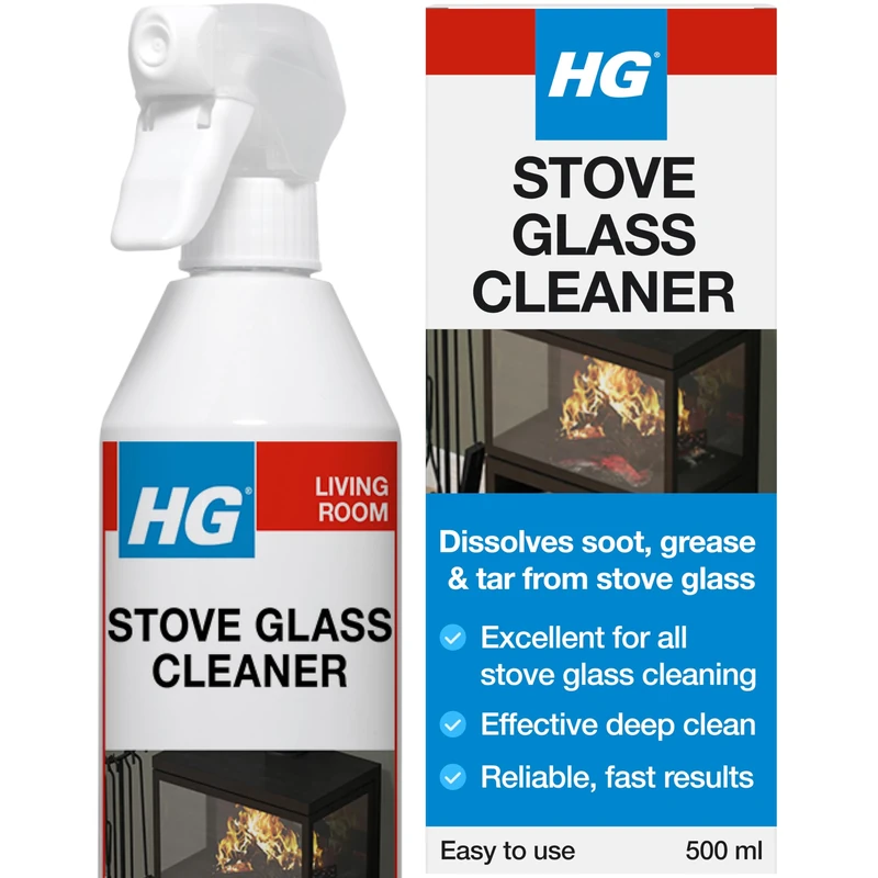 HG Stove Glass Cleaner Spray - Removes Soot, Grease & Tar - 500ml