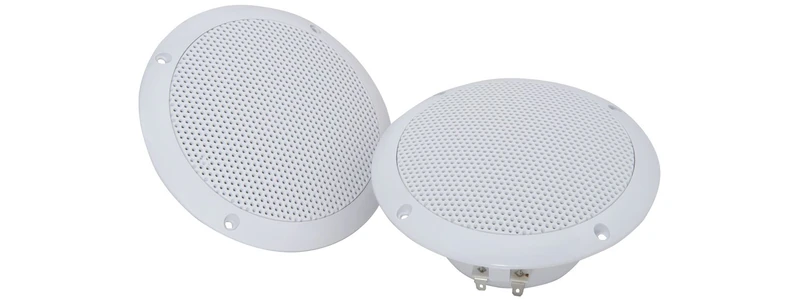 Adastra Water Resistant 5 inch Speakers - 80W Max - White Pair