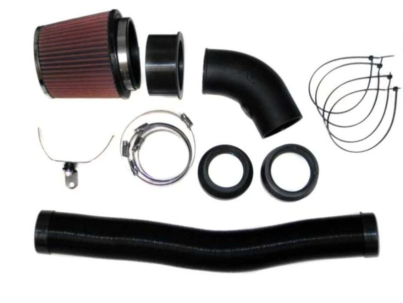 K&N 57-0643 Washable and Reusable Car Performance Intake Kit, Red