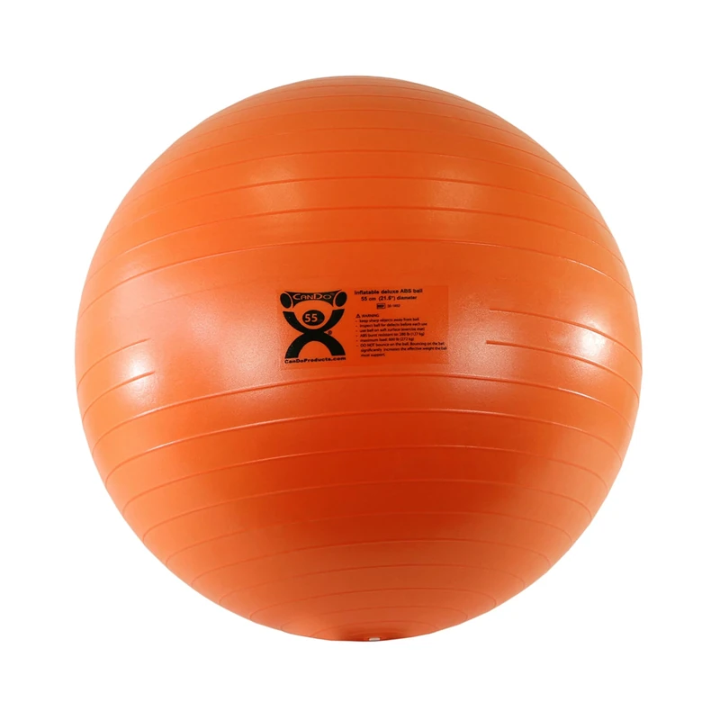 CanDo Exercise ball - CanDo® Deluxe Anti-Burst Gym ball, diameter 55cm, orange