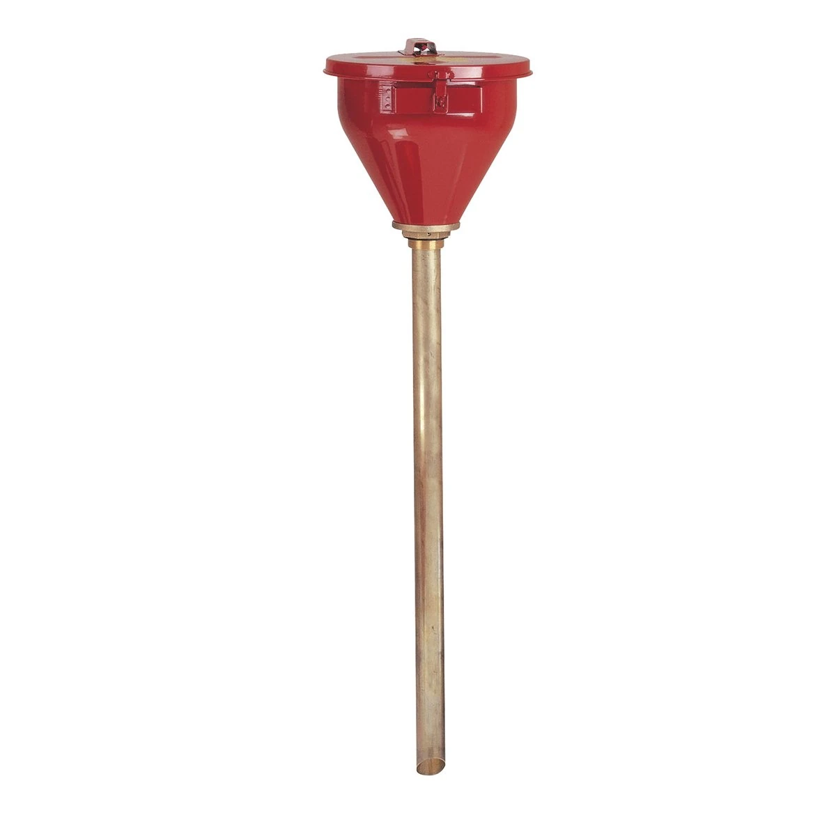Justrite, 08208, Funnel, 37In.L, 10-3/4In.Dia, Red
