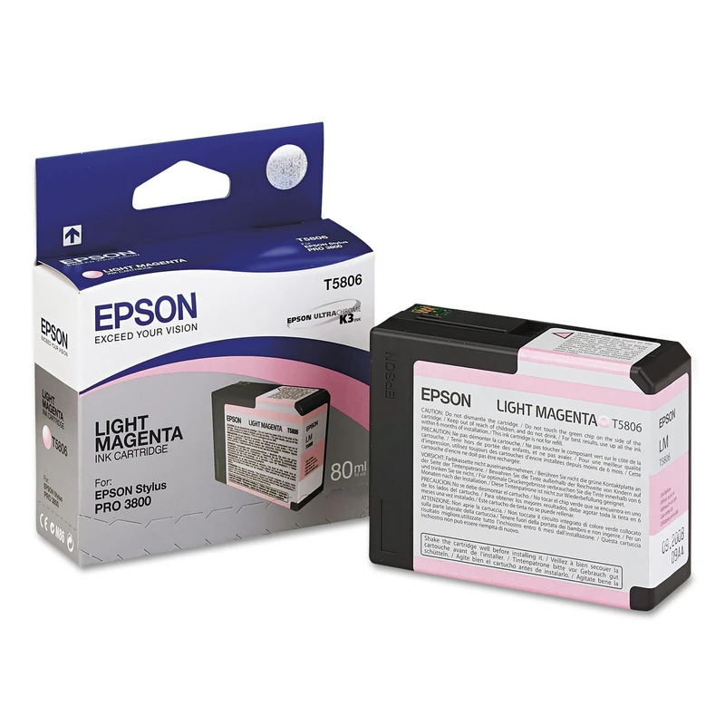 Epson Ink Cartridge 80ml - Light Magenta T5806 - Image 1