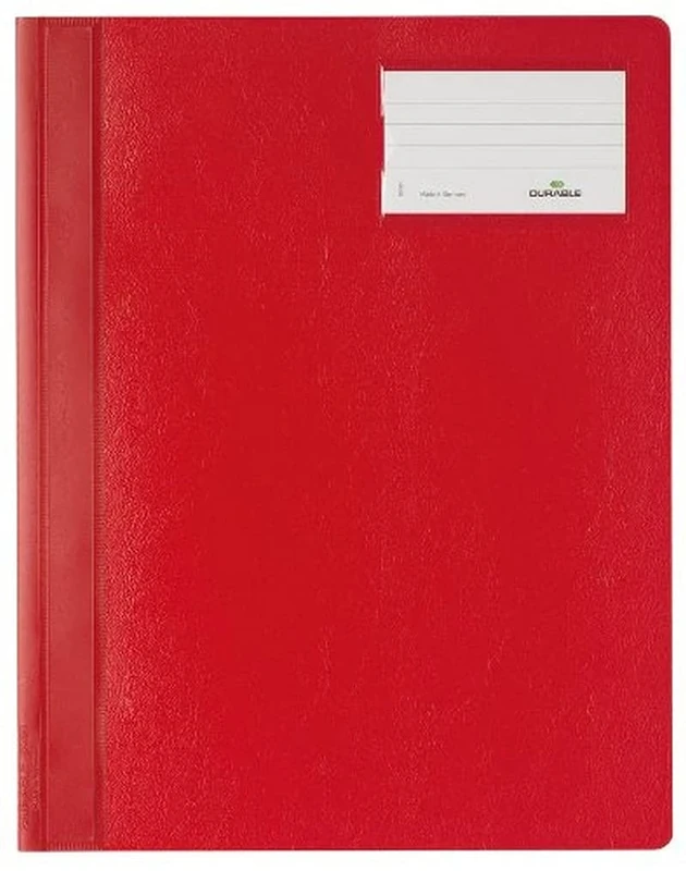 Durable 250007 Slip Folder, A4 Extra Wide (Pack of 25) - Red