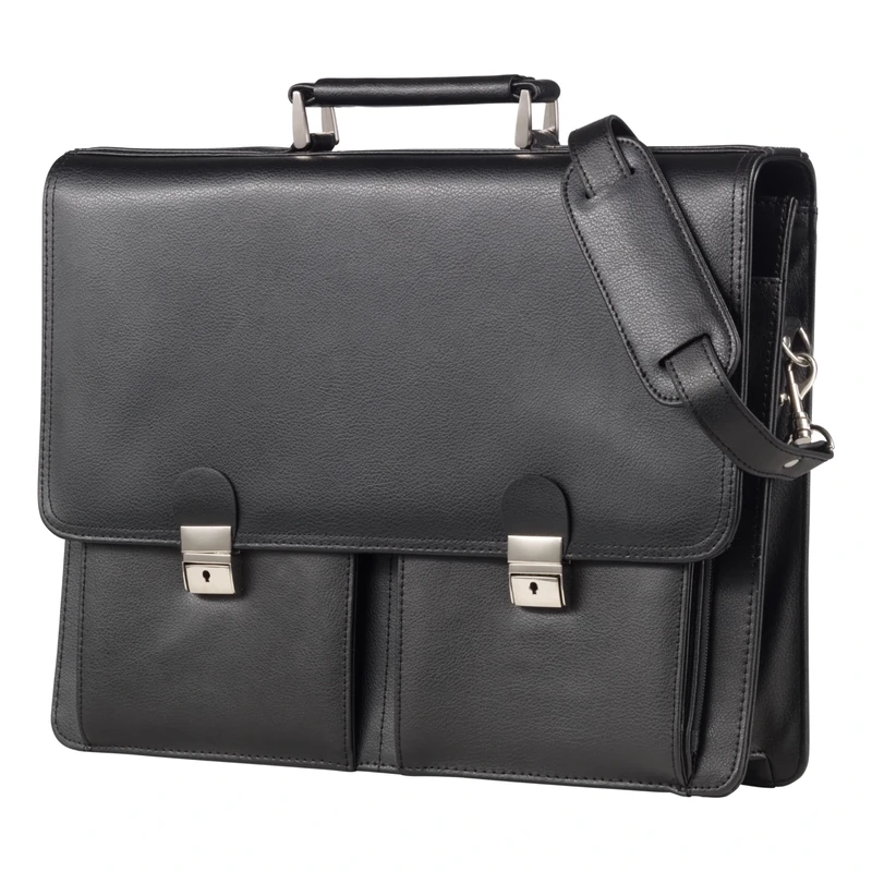 Alassio - 47118 VENETO - briefcase fnr 15.4 inch Laptop, imitation leather, black