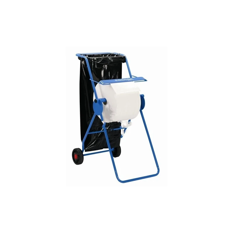 Mobi Roll Dispenser with Serrated Cutter Tubular Frame 2 Wheels for Industrial Cleaning Towel Ref C01848