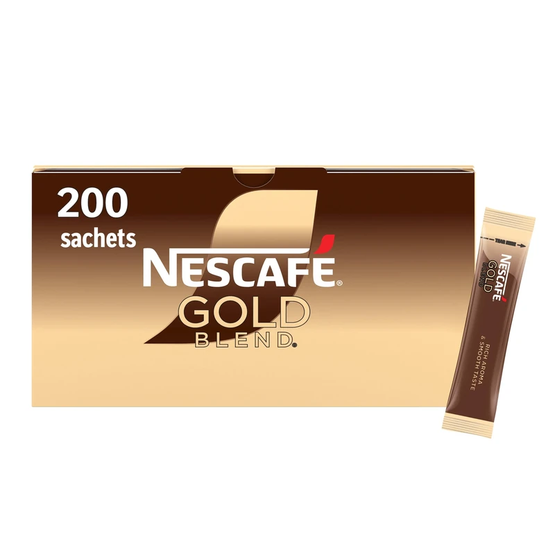 NESCAFÉ Gold Blend Medium Roast Instant Coffee Sachets - 200 x 1.8g Sticks