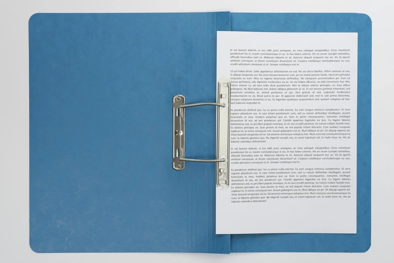Exacompta - Ref 3005Z - Europa - Spiral File, 350 x 250mm, 300 Micron Hardwearing Mottled Pressboard, Holds 150 Sheets of A4 Paper, Spring Mechanism - Blue, Pack of 25