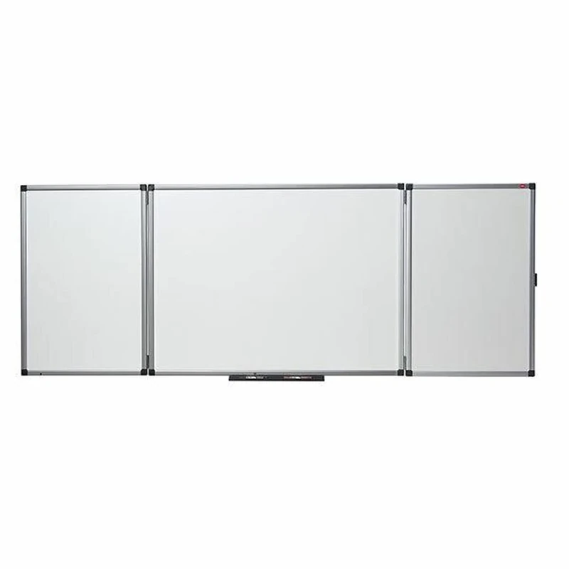Nobo Folding Dry Wipe Whiteboard, Non-Magnetic, 1200 x 900 mm, Aluminium Trim, Fitting Kit Included, White, 31630514