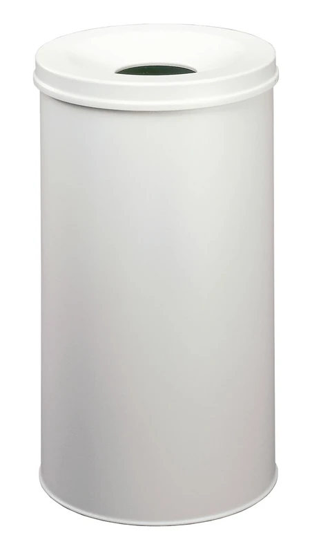 Durable Self-Extinguishing Metal Waste Bin Grey 60 Litre Capacity | Stylish and Modern Finish | for Complete Safety In The Office, Warehouse, School, etc.