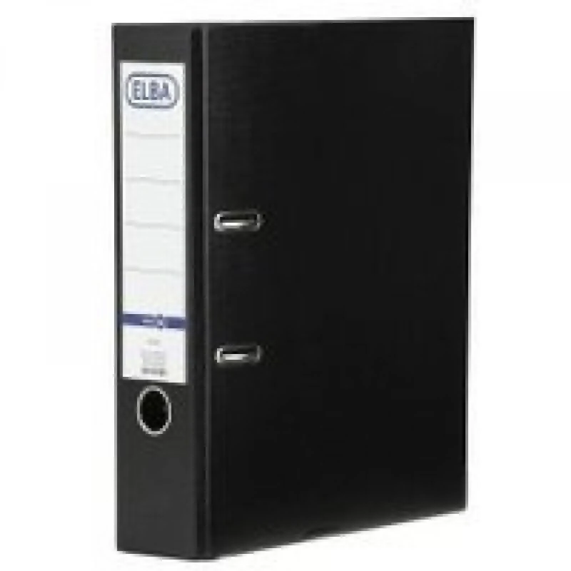 Elba 100202217 A4 Board Lever Arch File - Black
