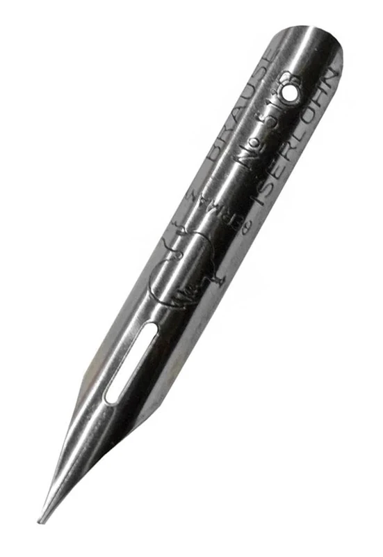 Brause 511B - Drawing nibs for nib/ pen holders - Box of 50 semi-flexible nibs for writing and drawing - Manufactured in Germany - Calligraphy - Lettering