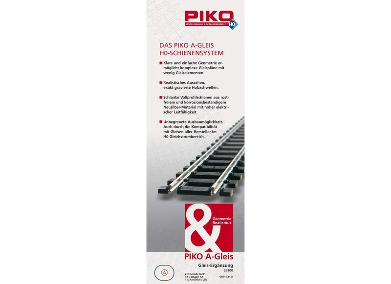 Piko H0 PI GLEIS-ERG NZUNGSSET A - 1:87 Scale Model