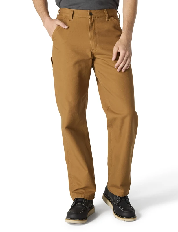 Carhartt Men's Washed Duck Work Dungaree Pant - Brown - 36W x 30L