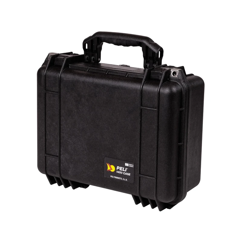 PELI 1450 Watertight Protective Case for Camera, Drone and Fragile Objects, IP67 Water- and Dustproof, 31L Capacity, Made in Germany, With Customisable Foam Insert, Black