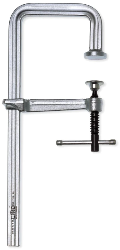 Bessey GU25-12-6ZK "GUZK" All-Steel Table Clamp in U-Shape, Silver, 250/120 mm