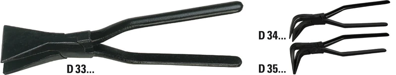 Bessey D341-60 45 Degree Curved Seaming Pliers, Black, 40 mm