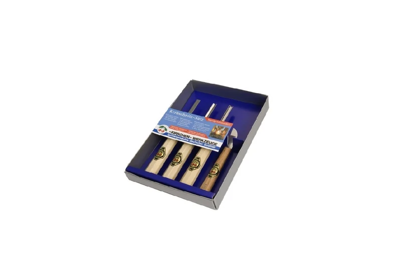 Kirschen 3424000 Number 3424 Chip Carving Set - Multi-Colour (4-Piece)