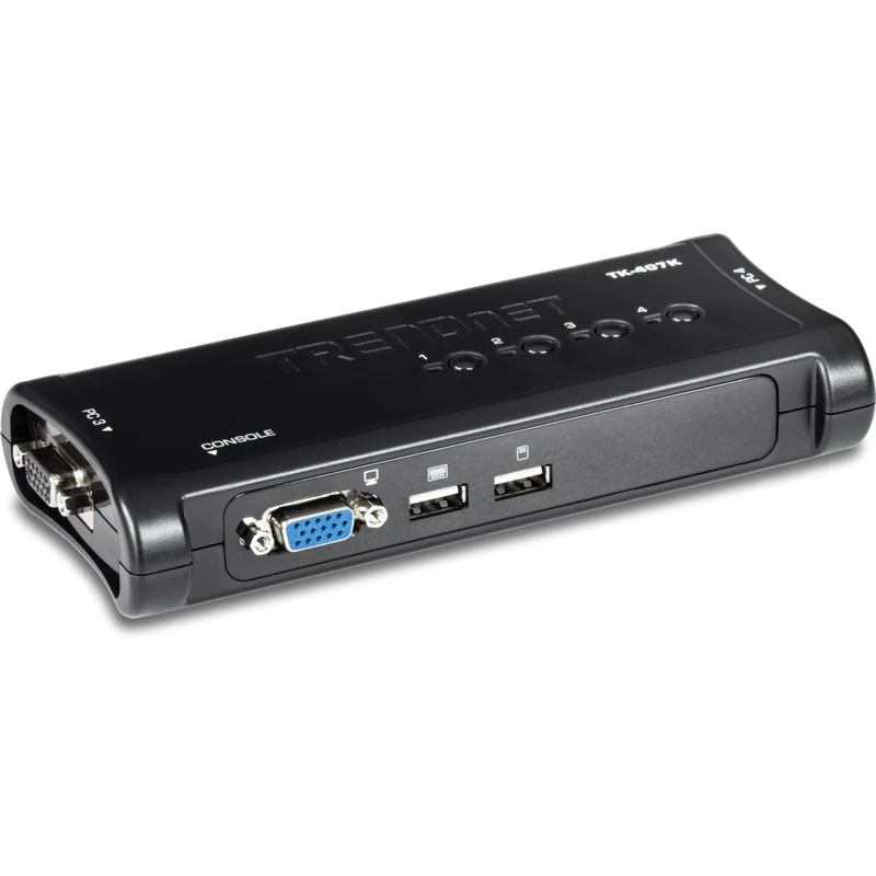 TRENDnet TK-407K 4-Port USB KVM Switch Kit