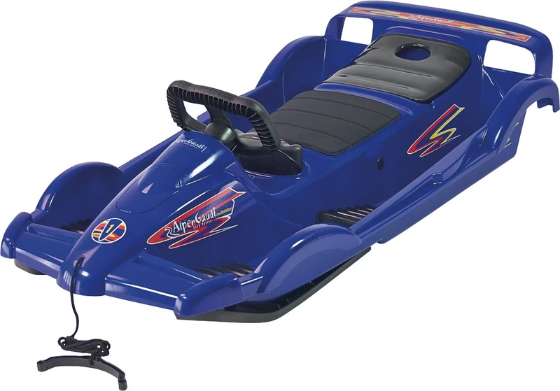 ALPENGAUDI Double Race Sled Ski Blue One Size