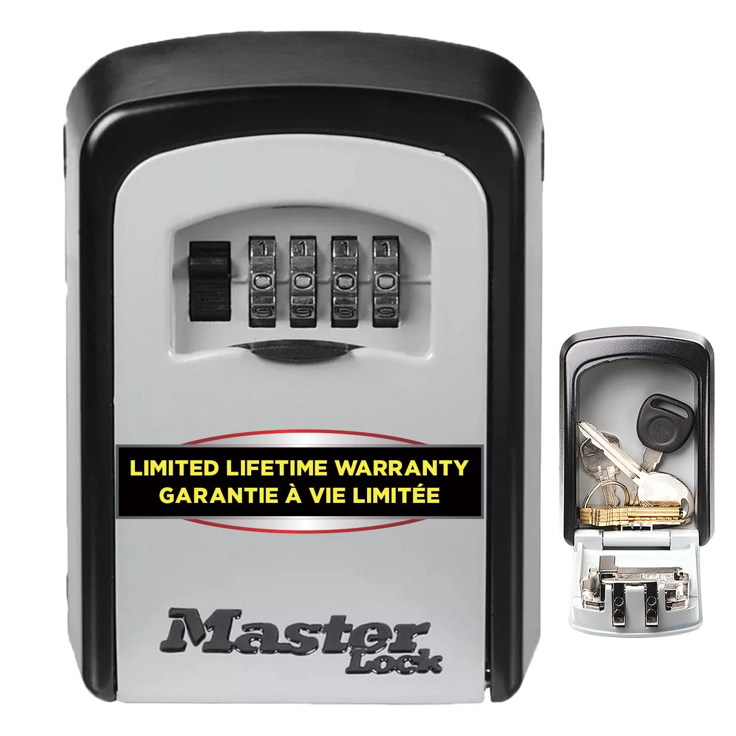 Master Lock Key Safe, 5401EURD, Wall Mounted, Medium, Strong Aluminium Weather Resistant Construction - Mounting Hardware Included