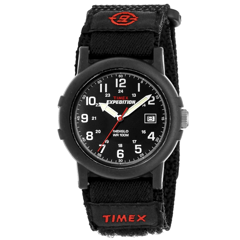 Timex T40011PF Expedition Camper Gents Black Face Watch