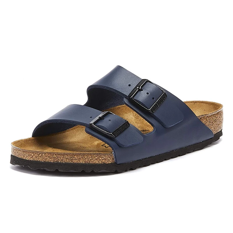 Birkenstock Unisex Adults Arizona Birko-flor Wide Sandals, Blue 051751, 7.5 UK