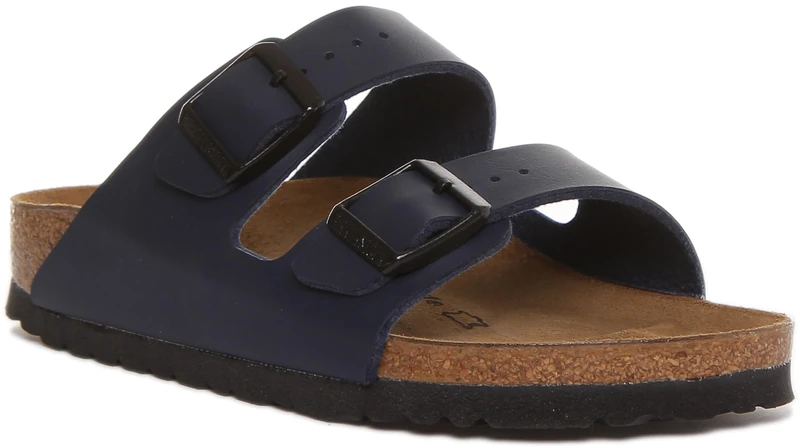 Birkenstock Unisex Arizona Open Back Slippers, Blue, 5 UK