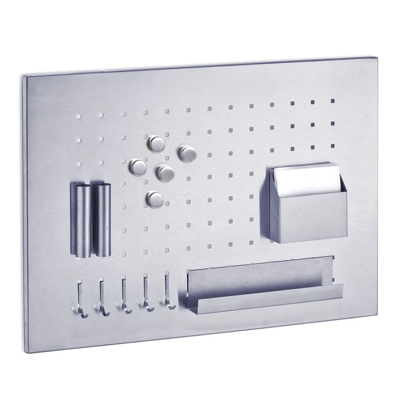 Zeller 11125 Stainless Steel Memo Board 50 x 35cm with Utensils