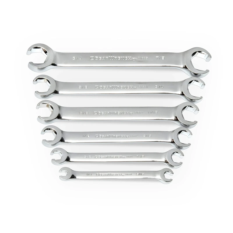 GearWrench 6 Pc. Flare Nut Wrench Set, SAE - 81907