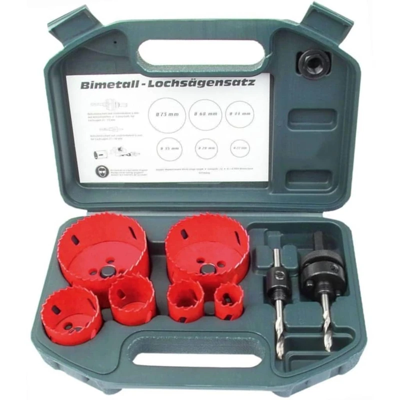 Mannesmann HSS Hole Saw Set (8 Pieces)