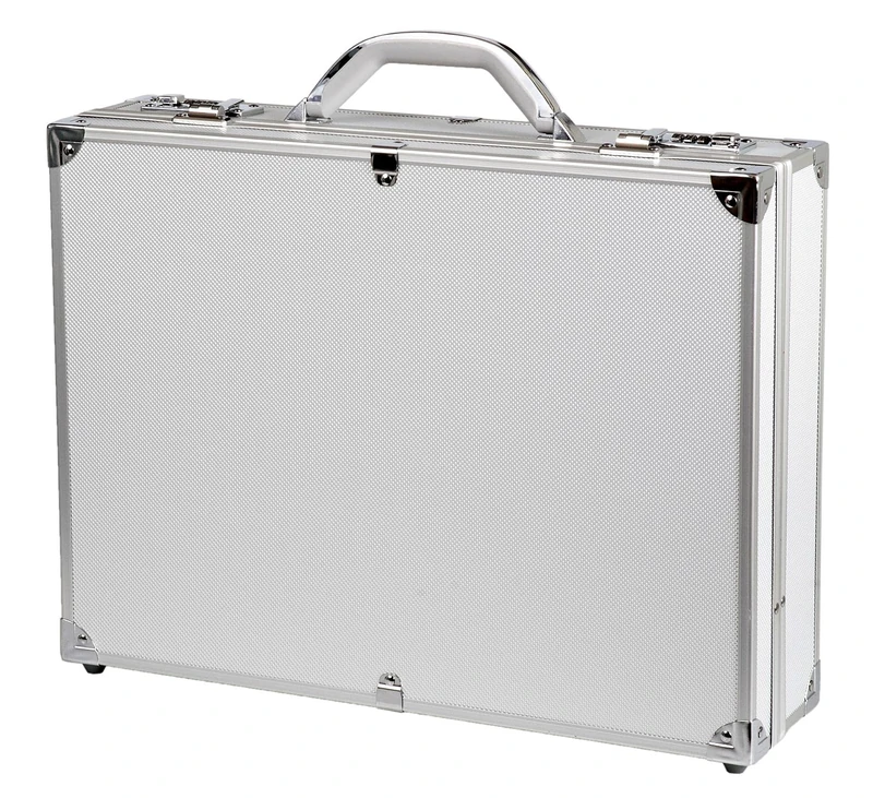 Alumaxx Attachékoffer OCTAN, Aktenkoffer aus Aluminium, Geschäftskoffer silber, Alu Business Koffer Pilot Case, 46 cm, 15 liters, Silver (Silber) - Image 1