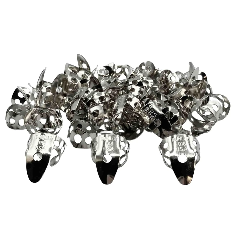 Dunlop 34R.018 Nickel Silver Fingerpicks, .018", 50/Box