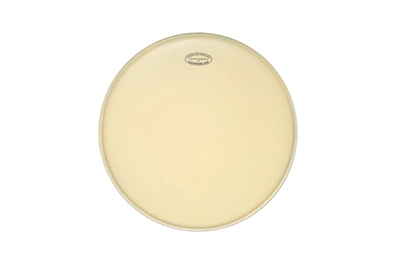 Aquarian VTC-M22 American Vintage Series - 22 inch Bass Drumhead - Cream - W/Felt Strip