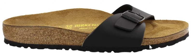 Birkenstock MADRID Birko-Flor Women's Narrow Fit Mules, Black (Black), 7 UK (40 EU)