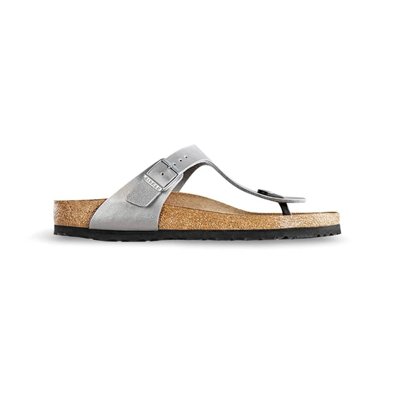 Birkenstock Gizeh Flip Flops Women Silver - 3.5 - Flip Flops Shoes