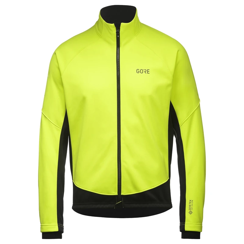 GORE WEAR Mens C3 Jacket, Neon Yellow/Black, 3XL EU