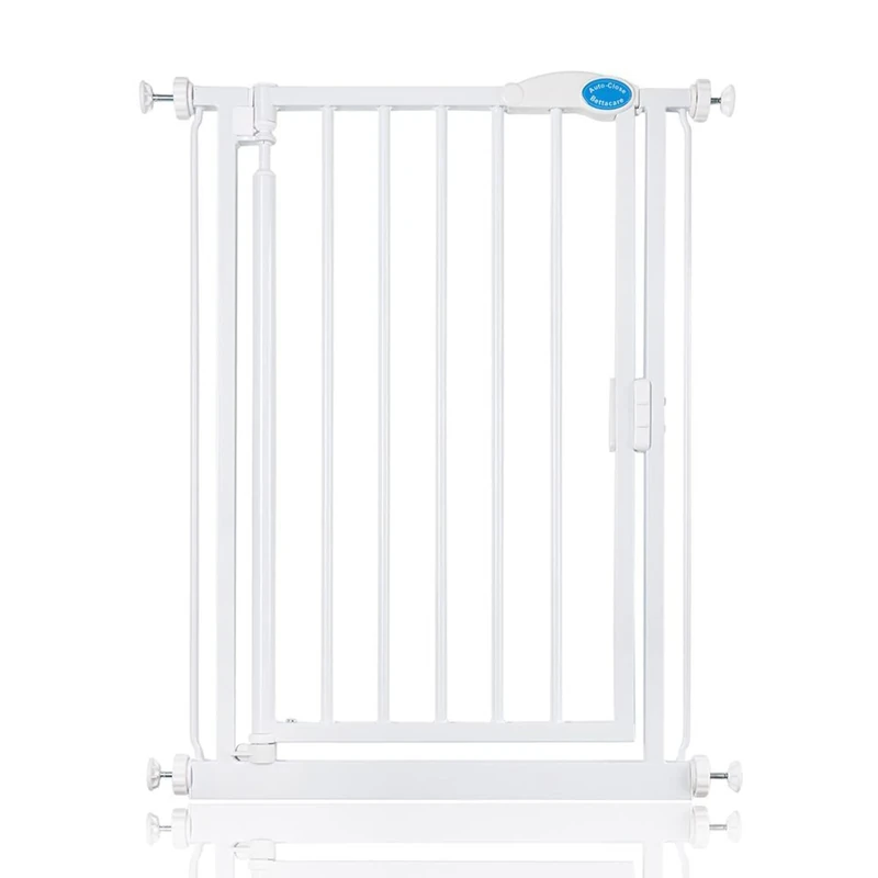 Bettacare Auto Close Stair Gate, 61cm - 66.5cm, White, Pressure Fit Safety Gate, Baby Gate, Safety Barrier for Doors Hallways and Spaces, Easy Installation