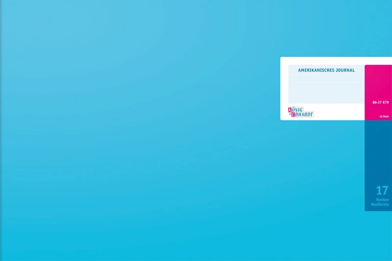 König & Ebhardt König und Ebhardt 8617679-8317K48KL American Journals 490 x 332 mm 48 Sheets Light Blue