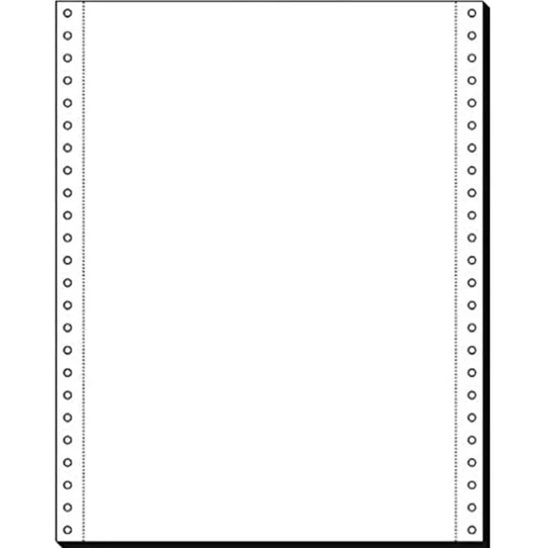 SIGEL 12237 Listing Paper, 12" x 240 mm, microperforated, 1-part, 70 gsm, blank, 2000 sheets